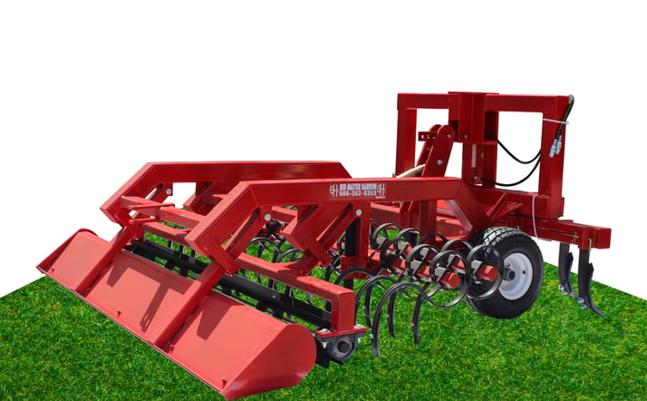 Red Master Harrow Arena Drag Junior 8 ft